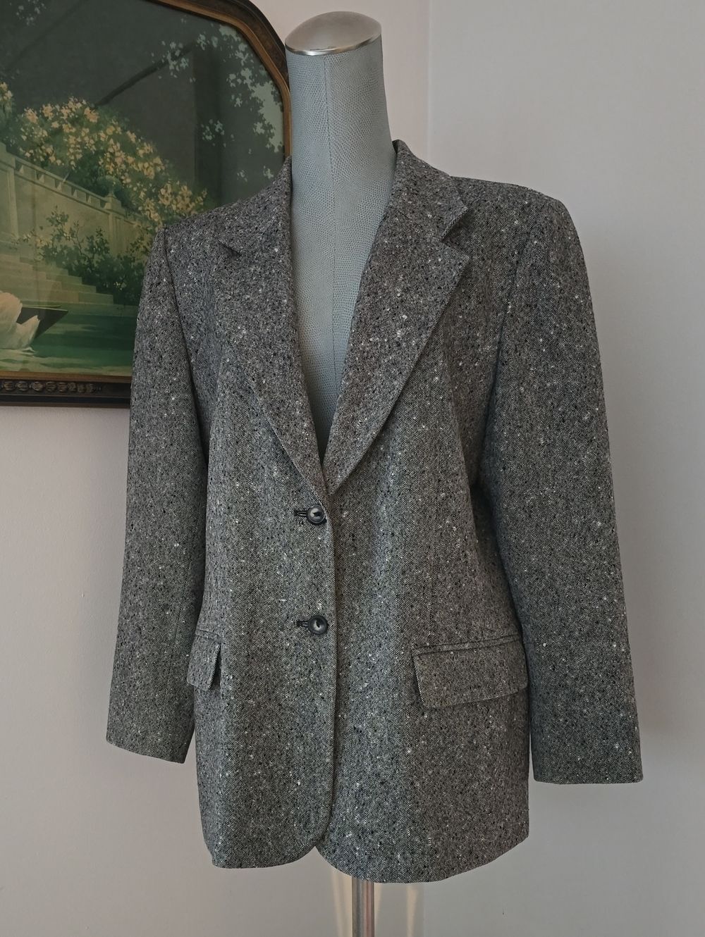 Pendleton | Classic Gray Tweed Blazer Jacket